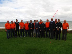 Visite du nouveau Président à Ouistreham le 5 octobre 2013
